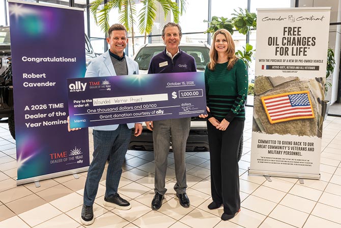 Celebrating 2026 TIME Dealer of the Year Nominee Bobby Cavender