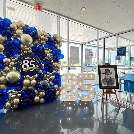 85 in balloons